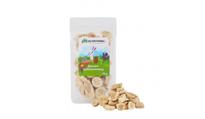 Pet Treat - FACTORY HERBS Freeze-dried Banana For Rodents And Rabbits 30g