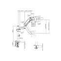 Monitor Mount - Gembird Ma-da1p-01 17"-32" Up To 9kg