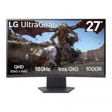 Monitor - LG 32GS60QC-B Quad HD Curved Black LG 32GS60QC-B 31.5" Quad HD Monitor 2560 x 1440 Black