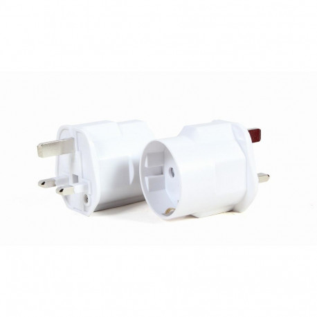 Ac Power Adapter - Gembird A-ac-eufukm-01 Eu Schuko Socket To Uk Plug