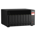 Network Attached Storage - QNAP TS-873A NAS Tower Ryzen V1500B 8 GB DDR4 30.72 TB SSD Black