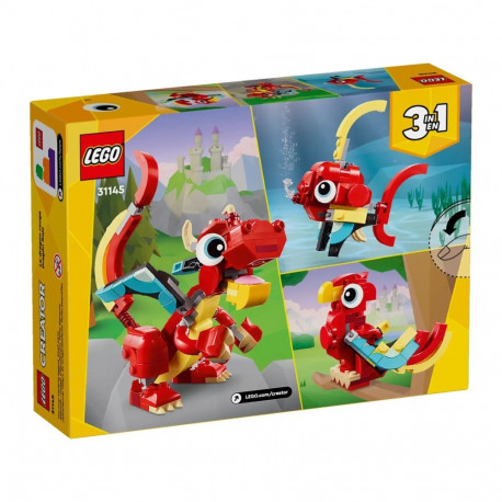 LEGO Set - Creator 3 in 1 31145 Red Dragon 149 Pieces