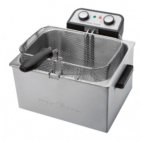Fryer - ProfiCook PC-FR 1038 Double Stand-alone 3000 W 5 L Silver