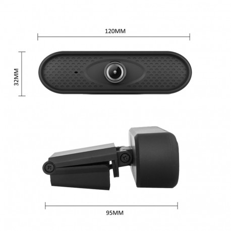 Webcam - nano RS RS680 Full HD USB, Black