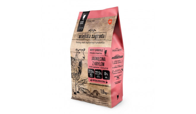 Cat Food - WIEJSKA ZAGRODA Lamb with Krill Dry - 400g