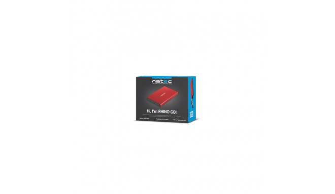 External Hard Drive Enclosure - Natec Rhino Go USB 3.0, Red