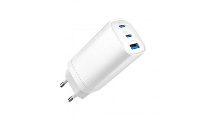 USB Charger - Gembird Ta-uc-pdqc65-01-w 3-port 65w Gan USB Power Deliv