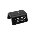 Wireless Charger - Havit W320 6-in-1 with Alarm Clock and RGB Backlighting, 15W, USB Type-A to Type-