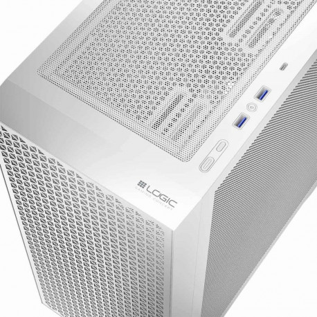 Computer Case - Logic DART PRO MIDI USB-C ATX Tower White