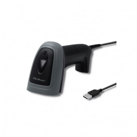 Barcode Scanner - Qoltec 50863 Wired USB Black