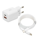 Wall Charger - iBOX C-42 GaN PD33W 33W USB Type-C White