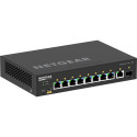 Switch - NETGEAR 8x1G PoE+ 110W Managed Black NETGEAR 8x1G PoE+ 110W Managed Switch with 1xSFP