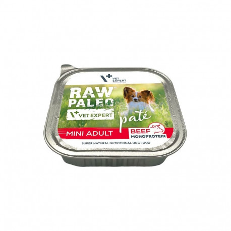 Wet Dog Food - RAW PALEO Mini Adult Beef 150g Grain-Free