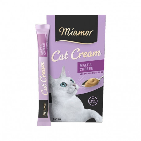 Cat Treats - Miamor Cat Cream Malt & Cheese - 6 X 15g