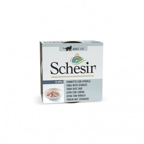 Wet Cat Food - Schesir Jelly Tuna With Sea Bass 85g