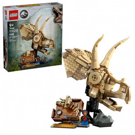 Construction Set - LEGO JURASSIC WORLD 76969 Triceratops Skull 468 pcs