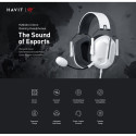 Headphones - Havit H2033D In-ear Gaming Headset White Havit H2033D Gaming Headset Wired & Wireless I