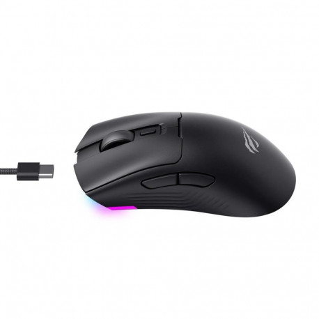 Gaming Mouse - Havit MS966WB Wireless, 7 Buttons, USB Type-C, 500mAh, Black