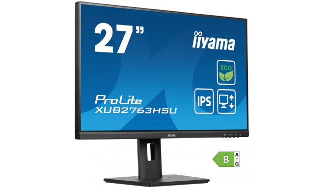Computer Monitor - Iiyama Xub2763hsu-b1, Black