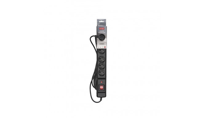 Power Strip - Activejet 6gn 5m Black