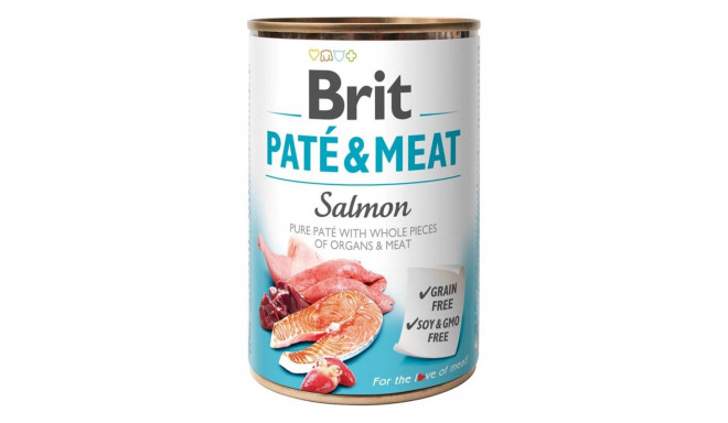 Dog Food - Brit Paté & Meat With Salmon 400g