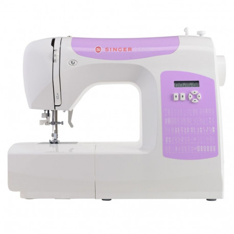 Sewing Machine - SINGER C5205-PR Automatic 80 Stitch Patterns Purple/White