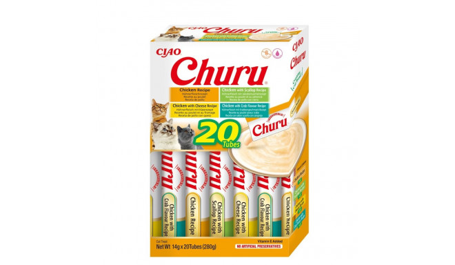 Cat Treats - Inaba Churu Variety Box, Yellow