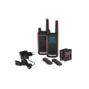 Two-Way Radio - Motorola T82 Twin Pack 16 Channels Rechargeable Black, Orange