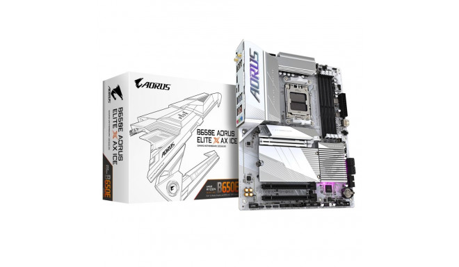 Motherboard - GIGABYTE B650E AORUS ELITE X AX AMD Ryzen 9000 Series White