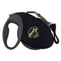 Dog Retractable Lead - TRIXIE NEON GIANT L 8 m Black, Yellow