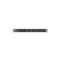 Power Strip - Lanberg PDU Rack 1U 16A 10 Outlets Black