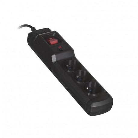 Power Strip - Activejet COMBO-IEC-3G 3x Type E Outlets 1.5m Cable Black