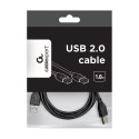 USB Cable - Gembird 1.8m USB A Black