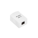 Network Socket - Lanberg Surface Mounting Socket Rj45 White