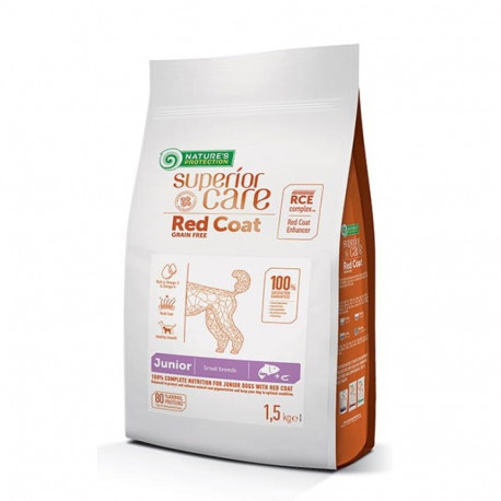 Dog Food - Nature's Protection Red Coat Grain Free Salmon Junior 1.5kg