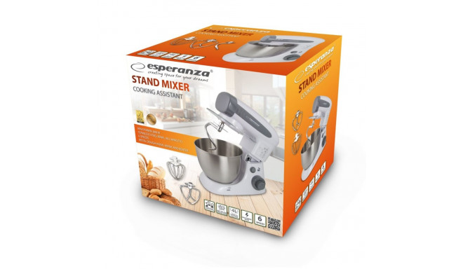 Food Processor - Esperanza EKM024 Cooking Assista, White