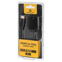 VGA Adapter - Gembird A-hdmi-vga-04 0.15m HDMI VGA Adapter Black