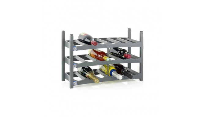 Wine Rack - ROTHO Vario Foldable Stackable for 6 Bottles Anthracite