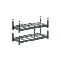 Tabletop Wine Rack - Rotho VARIO 6 Bottles Grey