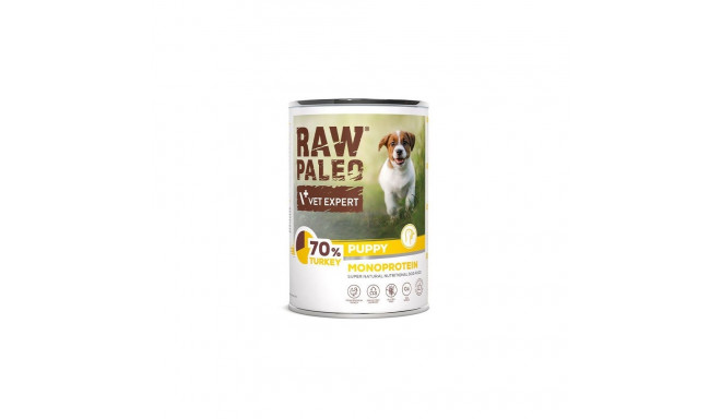 Wet Dog Food - RAW PALEO Puppy Turkey Monoprotein 400g