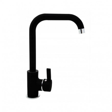 Kitchen Mixer - Pyramis Silvio 090935801 Rotating Spout Black
