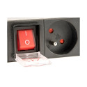 Extension cord - Energenie Eg-pdu-014-f 1u 16a Black