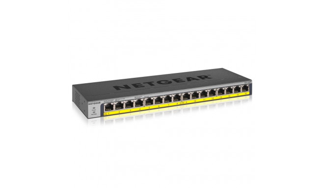 Switch - Netgear Gs116pp 10/100/1000 PoE Black