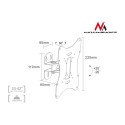 TV Bracket - Maclean Mc-501a Universal Up To 30kg Vesa 200x200 Black
