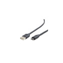 USB Cable - Gembird 1.8m USB 2.0 A to C Male Gold Plated Black