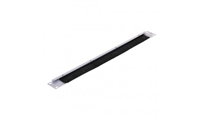 Rack Accessory - Lanberg AK-1103-S Brush Panel 1U Black/Grey