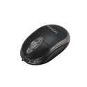Mouse - TITANUM XM102K Optical 1000 DPI USB Type-A Ambidextrous Black, Chrome