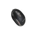 Mouse - TITANUM XM102K Optical 1000 DPI USB Type-A Ambidextrous Black, Chrome