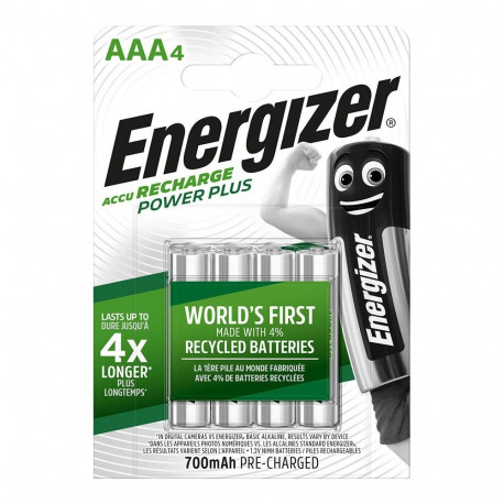 Rechargeable Battery - Energizer Accu Recharge Power Plus 700 mAh AAA Silver