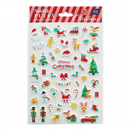 Kleebised  3D Christmas 50tk Interdruk